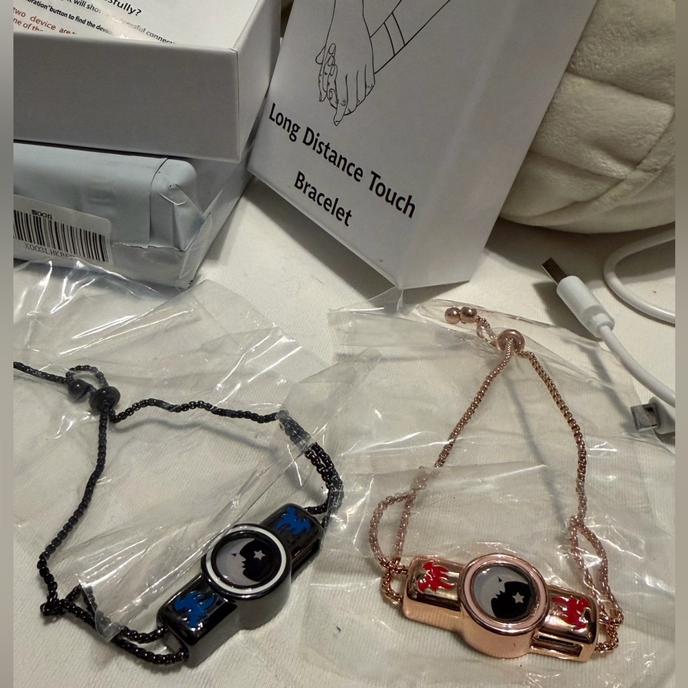 Long Distance Touch Bracelet Set - Picture 3 of 5
